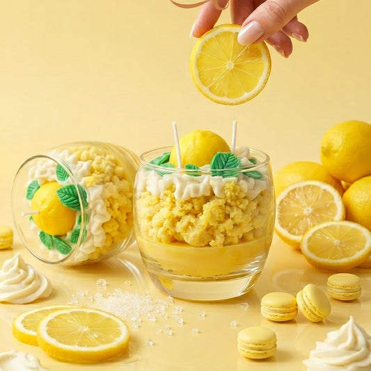 Lemon tart candle
