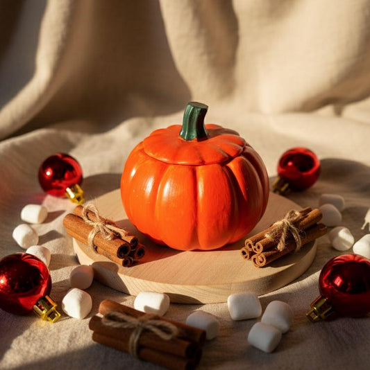 Pumpkin candle